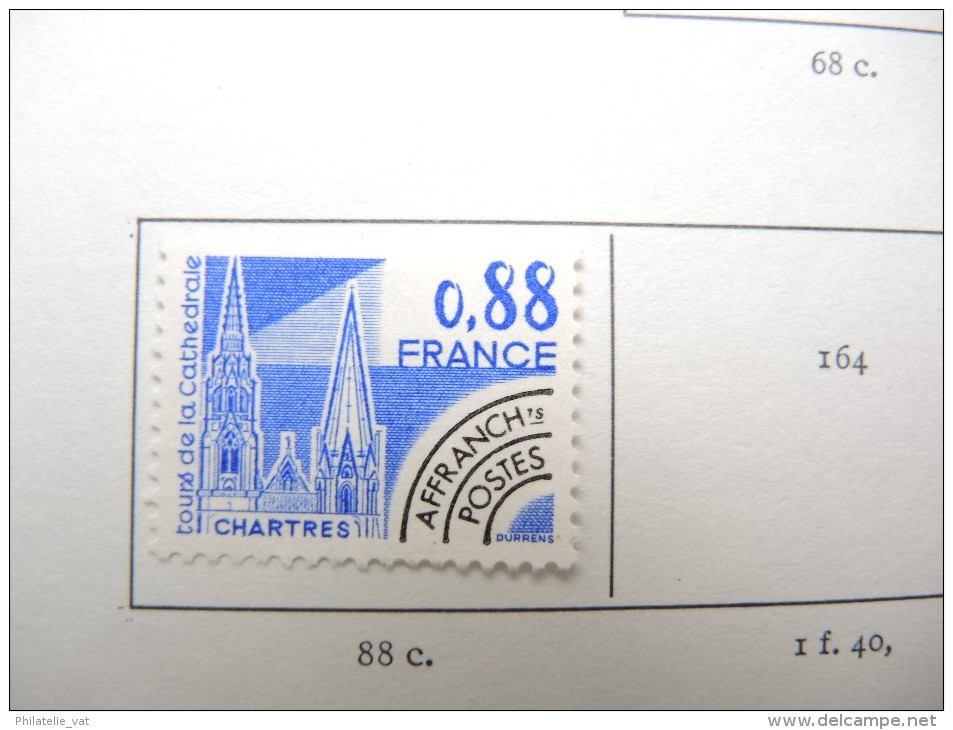 FRANCE - Collection De Timbres Préoblitérés Sur Feuille Charnière Propre - Bon Lot - A Voir - P17304 - Andere & Zonder Classificatie