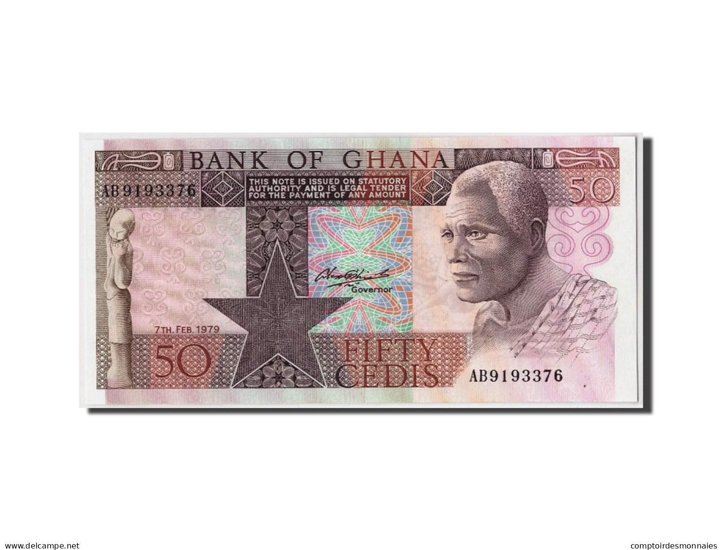 Billet, Ghana, 50 Cedis, 1979, 1979-02-07, KM:22a, NEUF - Ghana