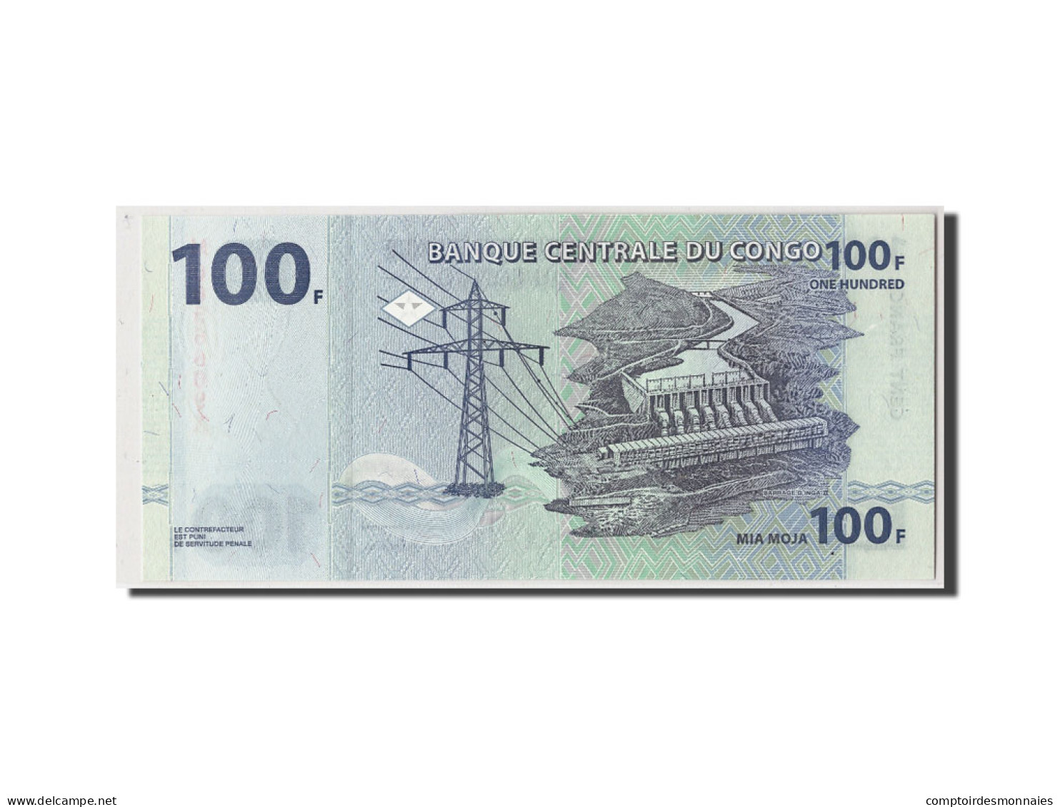 Billet, Congo Democratic Republic, 100 Francs, 2000, 2000-01-04, KM:92a, NEUF - Democratic Republic Of The Congo & Zaire