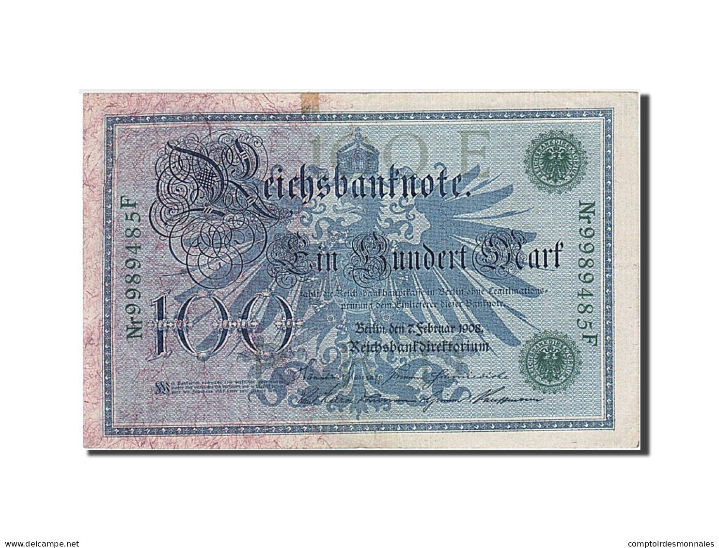 Billet, Allemagne, 100 Mark, 1908, 1908-02-07, KM:34, SUP+ - 100 Mark