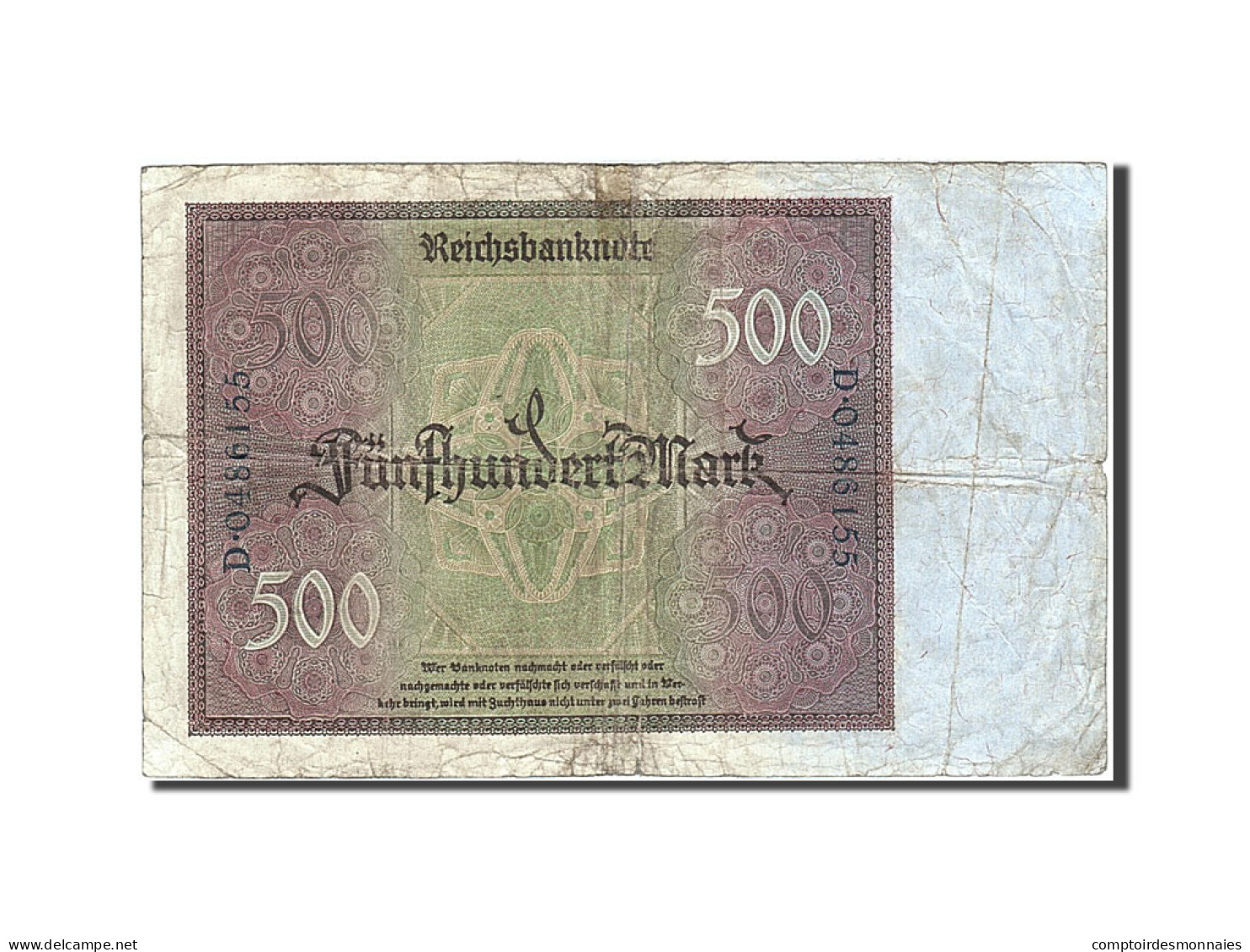 Billet, Allemagne, 500 Mark, 1922, 1922-03-27, KM:73, TB - 500 Mark