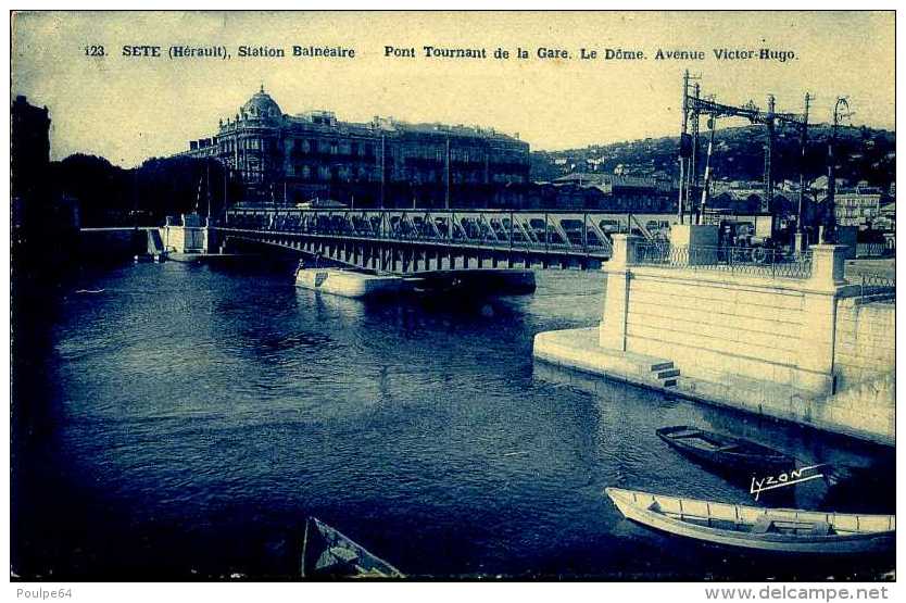 CPA - Sète (34) - Pont Tournant Ferroviaire De La Gare - Ouvrages D'Art