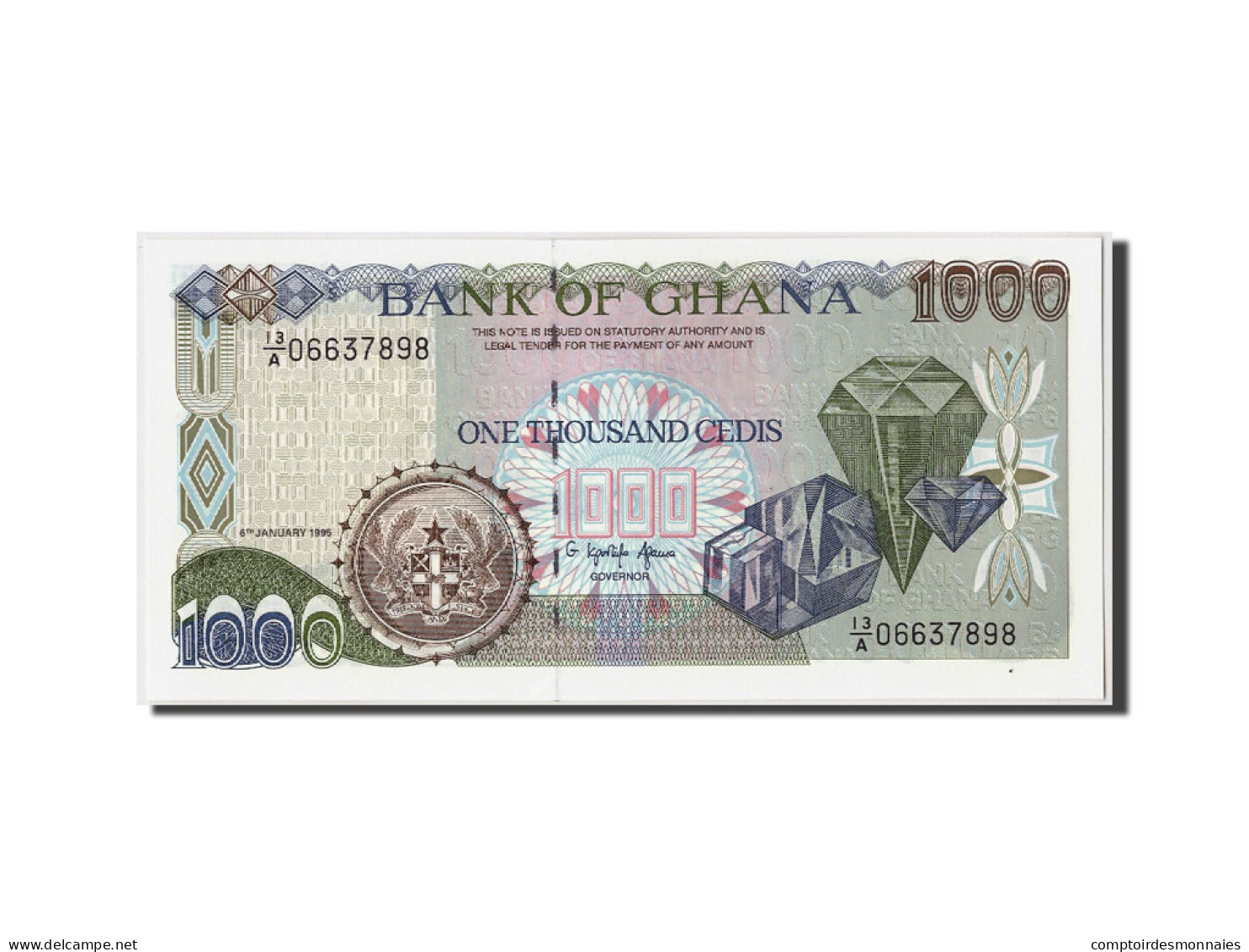 Billet, Ghana, 1000 Cedis, 1995, 1995-01-06, KM:29b, NEUF - Ghana