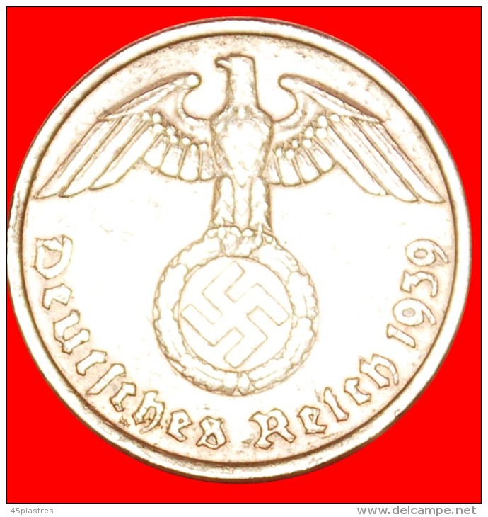 § SWASTIKA: GERMANY &#9733; 2 PFENNIG 1939F! LOW START&#9733;NO RESERVE! Third Reich (1933-1945) - 2 Reichspfennig