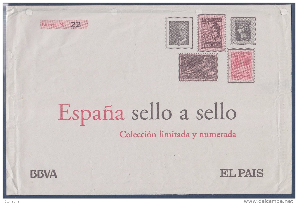 = Sello A Sello Espagne, Bloc 5 Timbres Neufs Retirage Le Timbre Dans L'histoire Général Franco Hoja H-12 Feuille 440372 - Blocs & Hojas