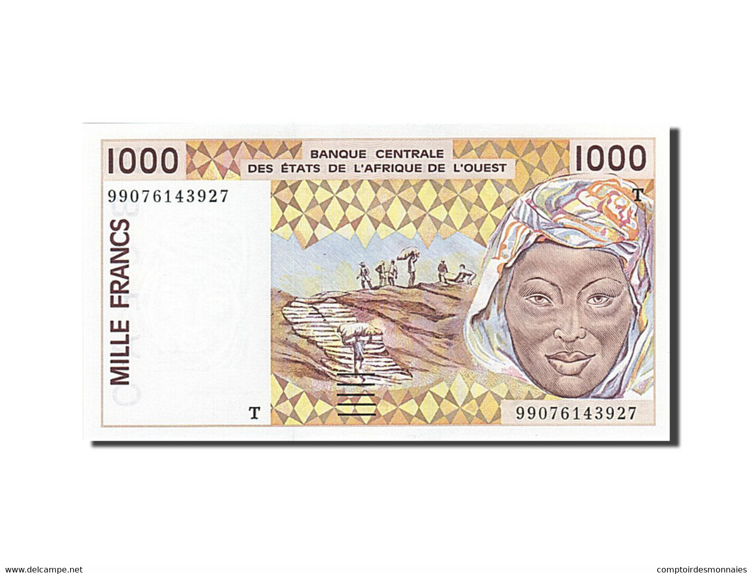 Billet, West African States, 1000 Francs, 1991-1992, 1999, KM:111Ai, NEUF - West African States