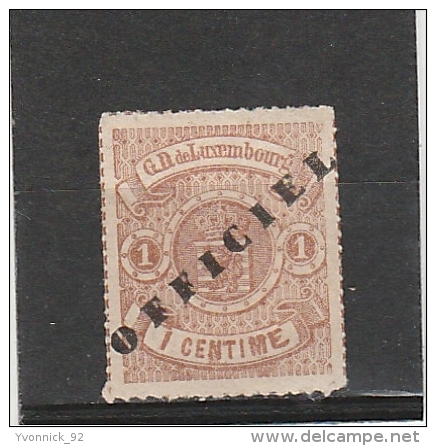 Luxembourg - Timbre De Service N°1(1879)signé - 1891 Adolphe De Face