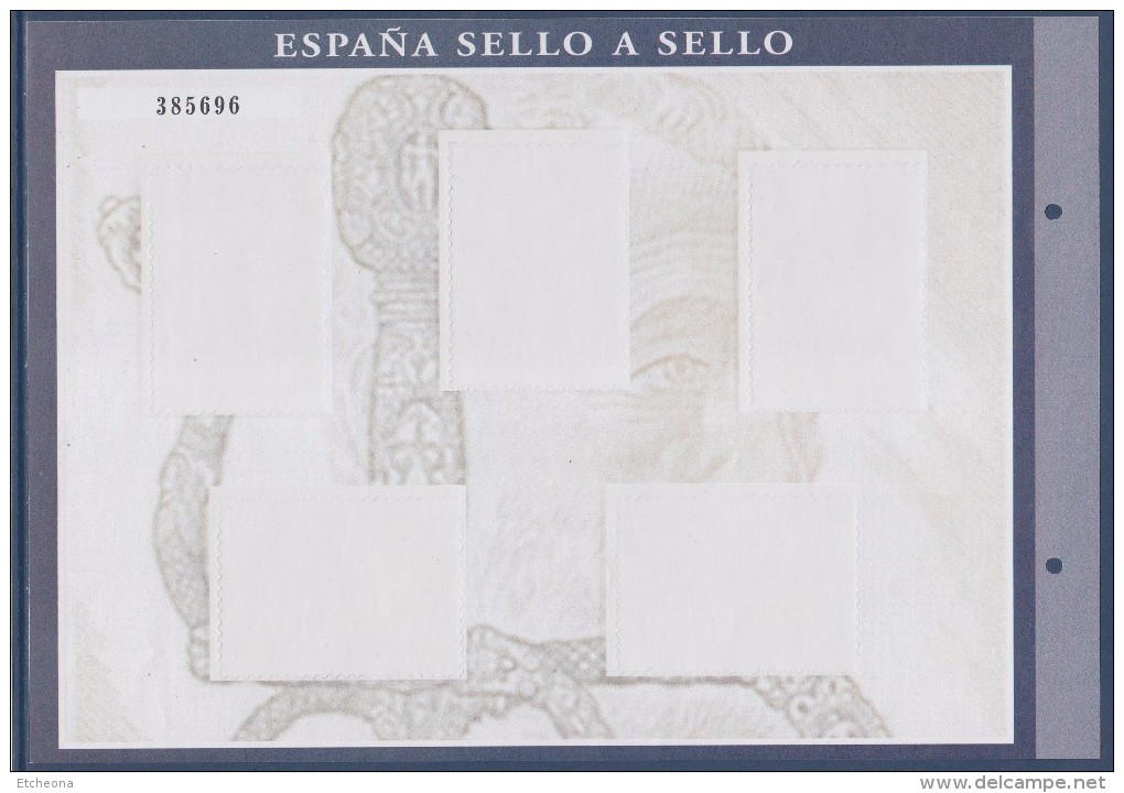 = Sello A Sello Espagne Bloc 5 Timbres Neufs Retirage Arte Orfebrer&#314;a Art Orfévreries Hoja A-10 Feuillet 385696 - Blocks & Kleinbögen