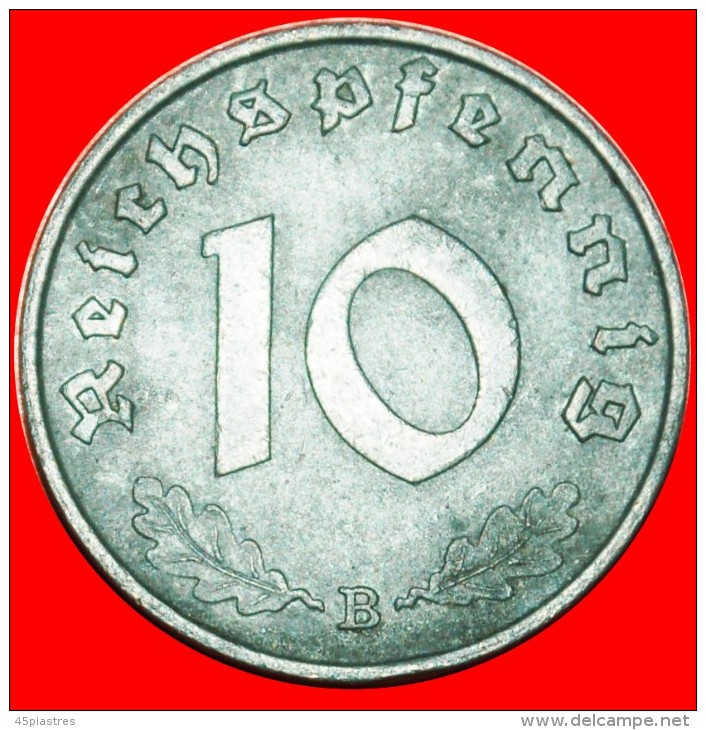 § SWASTIKA: GERMANY &#9733; 10 PFENNIG 1940B! LOW START&#9733;NO RESERVE! Third Reich (1933-1945) - 10 Reichspfennig