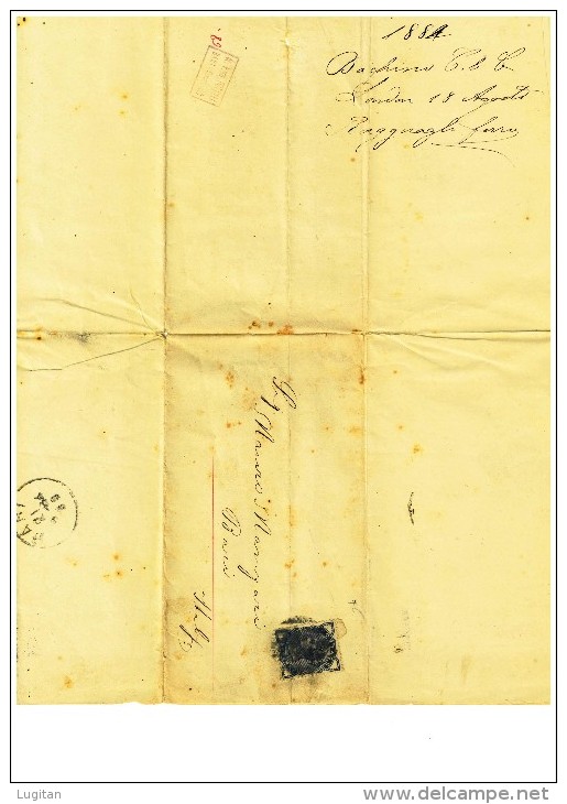 LISTINO MERCATO METALLURGICO DA LONDRA PER BARI - CIRCOLARE ANNO 1884 - PROBABILE STAMPA SERIGRAFICA INTERNA - RARA - Lettres & Documents