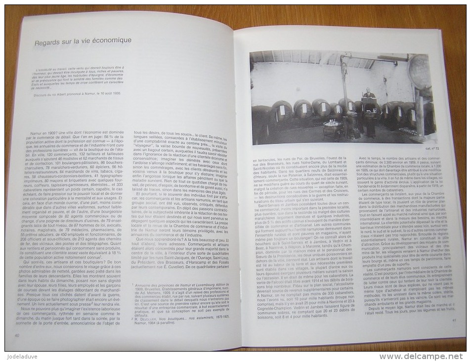 LA VIE A NAMUR DU TEMPS DU ROI ALBERT Régionalisme Histoire Vie Guerre Train Tram Industrie Commerce Religion Meuse
