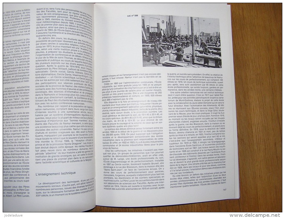 LA VIE A NAMUR DU TEMPS DU ROI ALBERT Régionalisme Histoire Vie Guerre Train Tram Industrie Commerce Religion Meuse