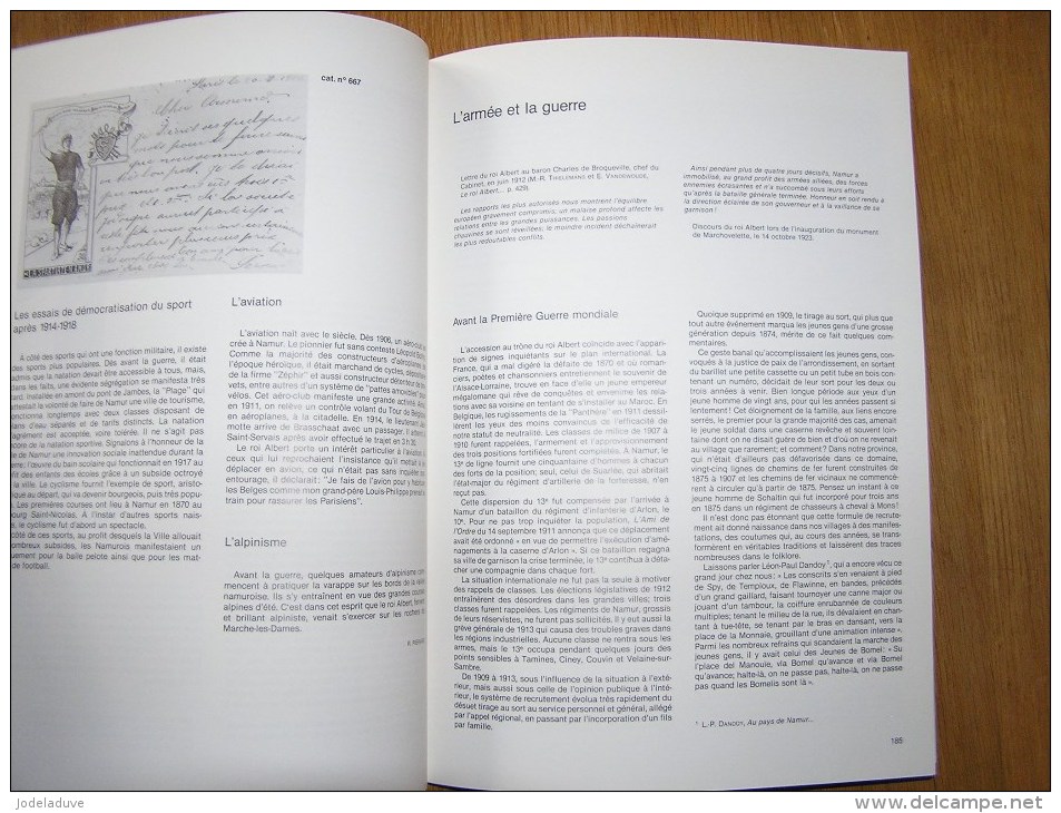 LA VIE A NAMUR DU TEMPS DU ROI ALBERT Régionalisme Histoire Vie Guerre Train Tram Industrie Commerce Religion Meuse
