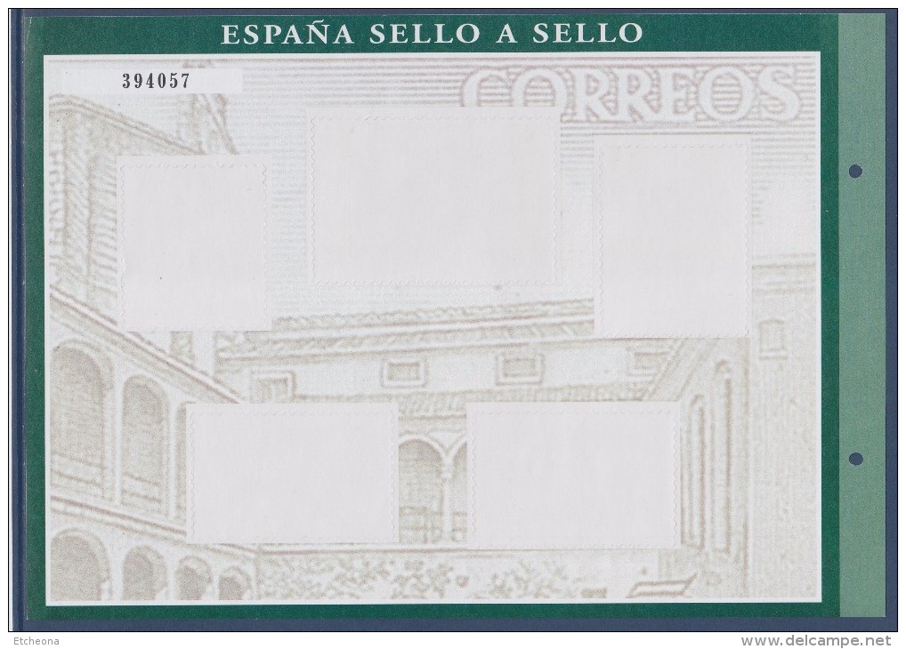 = Sello A Sello Espagne Bloc 5 Timbres Neufs Retirage Lugares De España Extramadura Hoja L-11 Feuillet 394057 - Blocs & Hojas