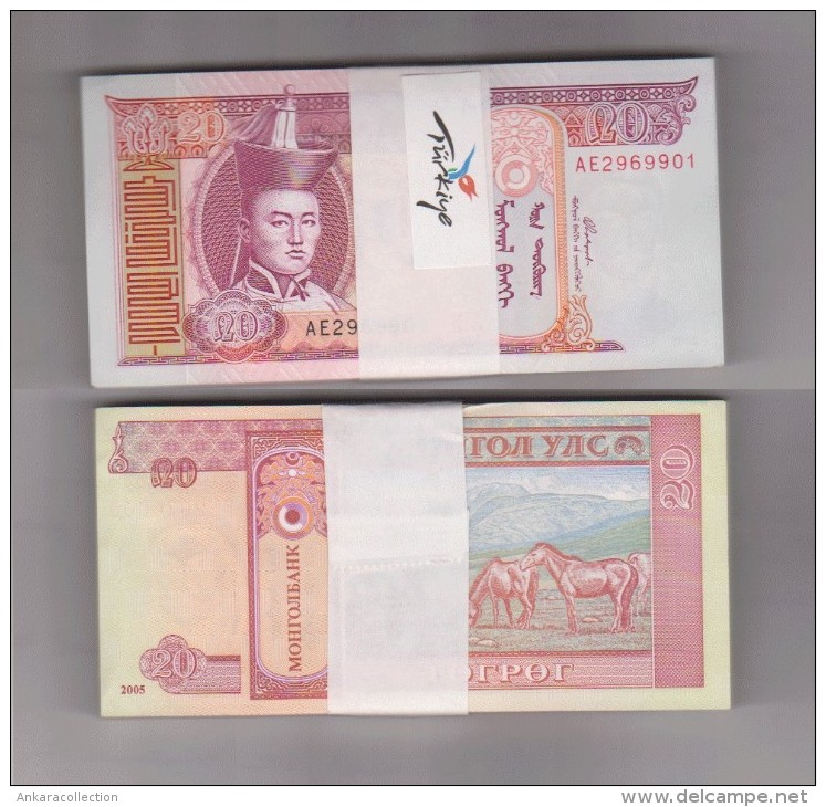 AC - MONGOLIA 20 TUGRIK 2002 50 PIECES UNCIRCULATED - Mongolia