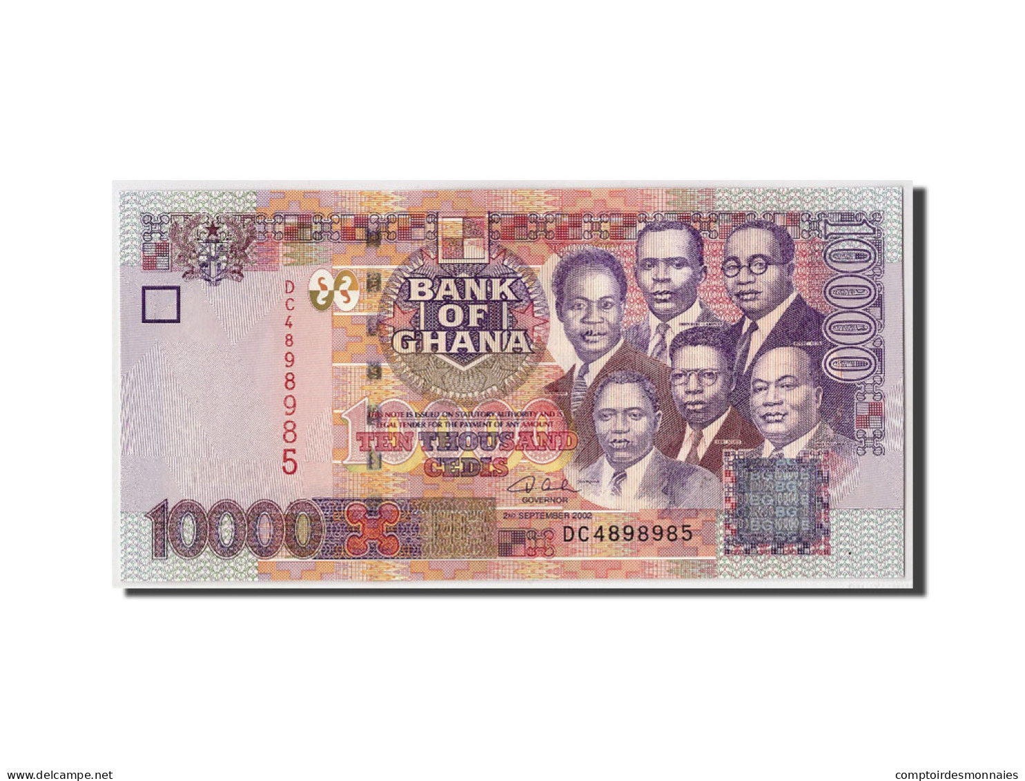 Billet, Ghana, 10,000 Cedis, 2002, 2002-09-02, KM:35a, NEUF - Ghana