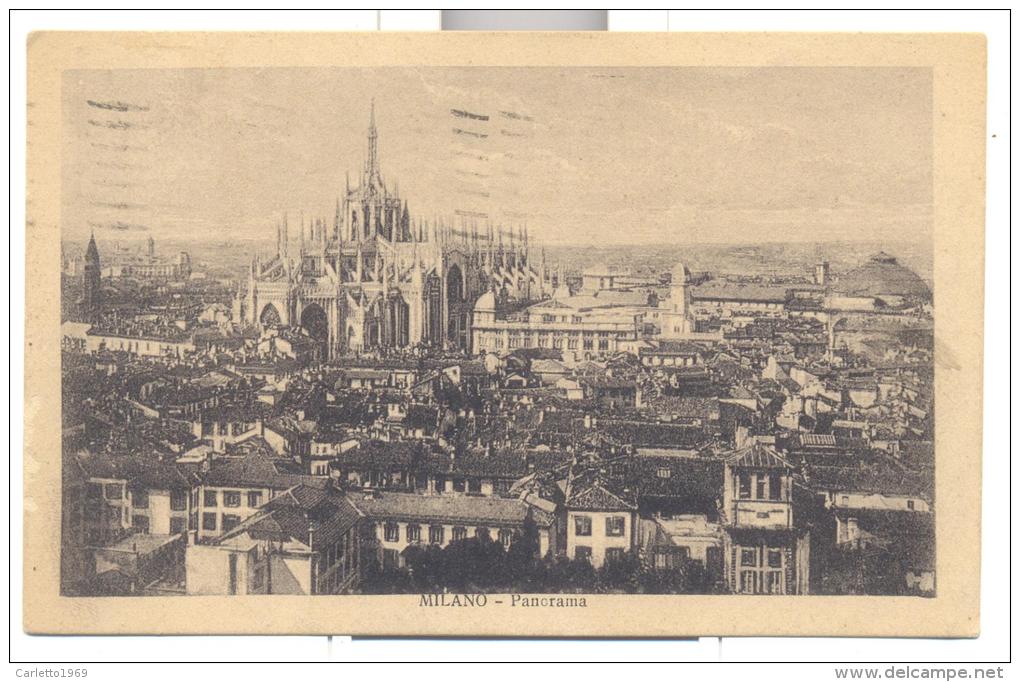 MILANO PANORAMA 1926 VIAGGIATA FP - Milano