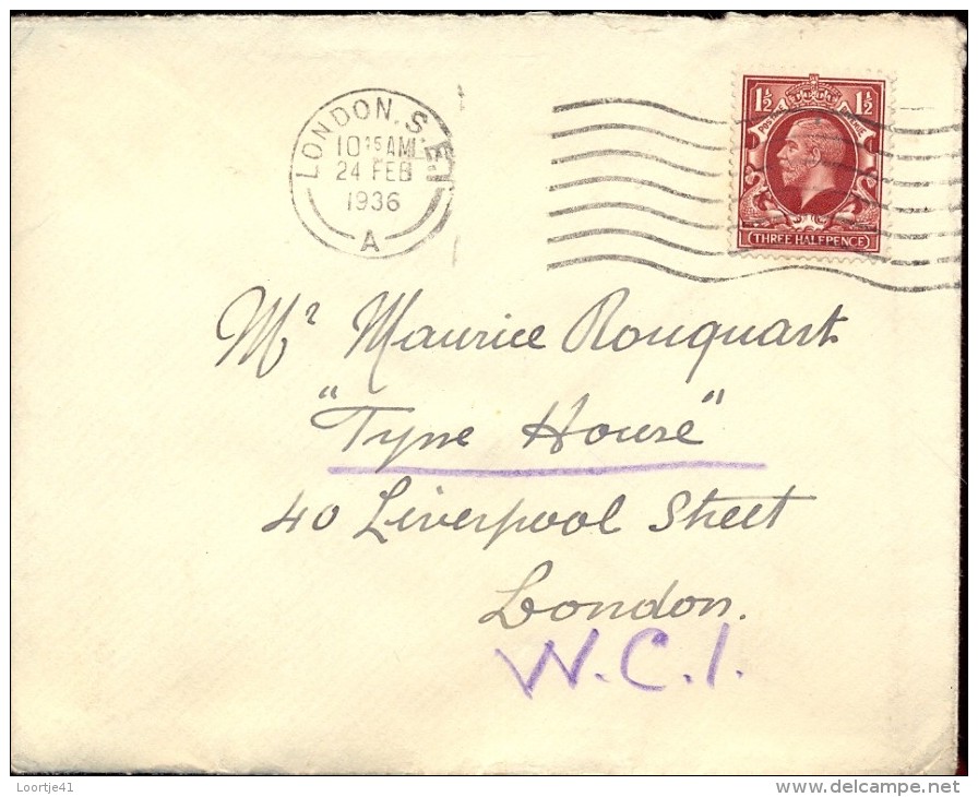 Omslag Enveloppe - London 1936 Tyne House - Entiers Postaux