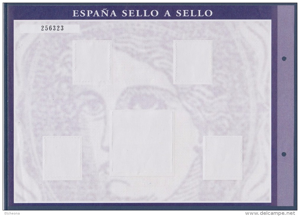 = Sello A Sello Espagne Bloc 5 Timbres Neufs Retirage El Sello En La Historia Gob. Provisional Hoja H-3 Feuillet 256323 - Blocs & Hojas