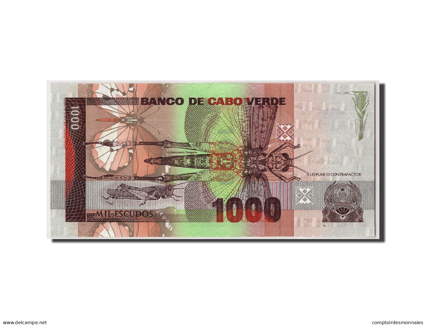 Billet, Cape Verde, 1000 Escudos, 1989, 1989-01-20, KM:60a, NEUF - Kaapverdische Eilanden