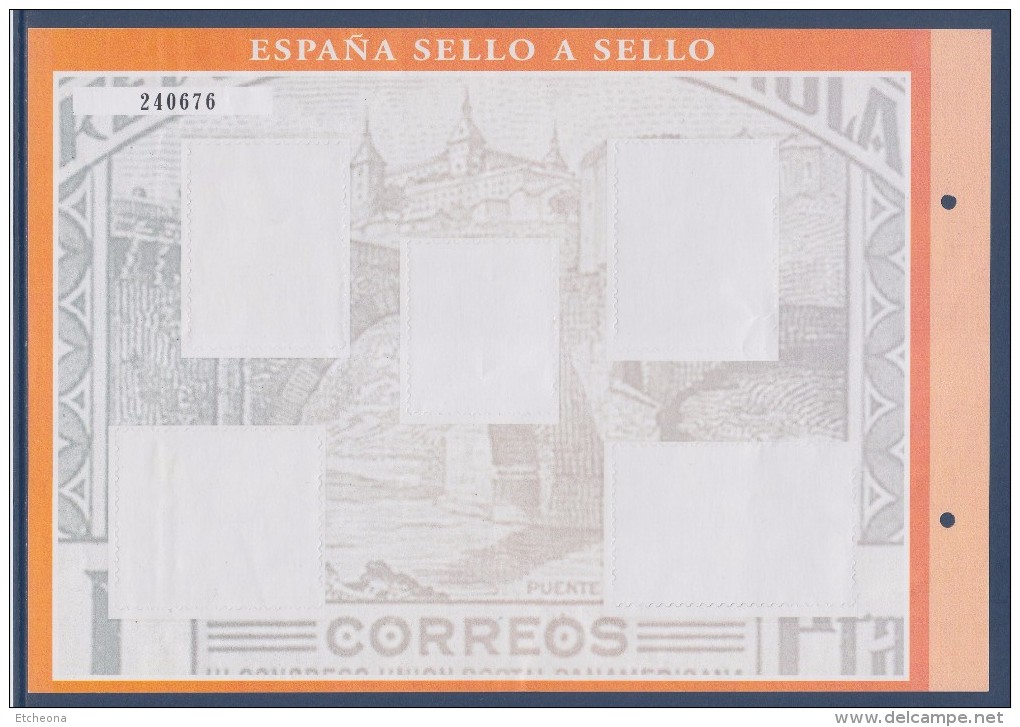 = Sello A Sello Espagne Bloc 5 Timbres Neufs Retirage Acontecimientos Diversos Hoja C-4 Feuillet 240676 - Blocs & Hojas