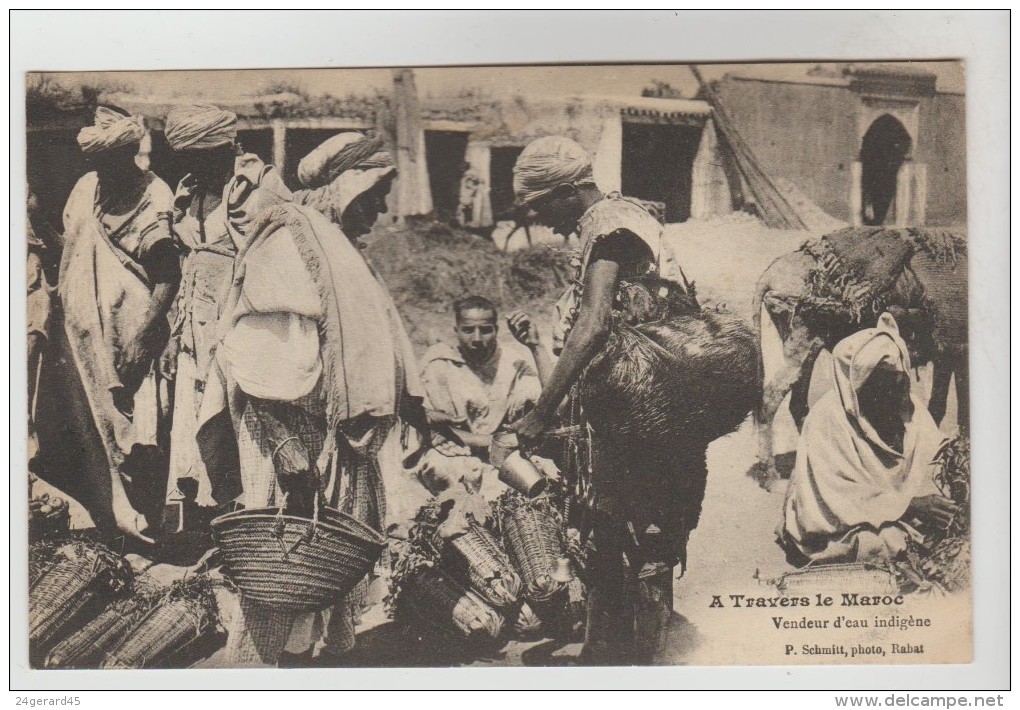 CPA METIER MARCHANDS AMBULANTS - A Travers Le Maroc : Vendeur D'eau Indigène - Street Merchants