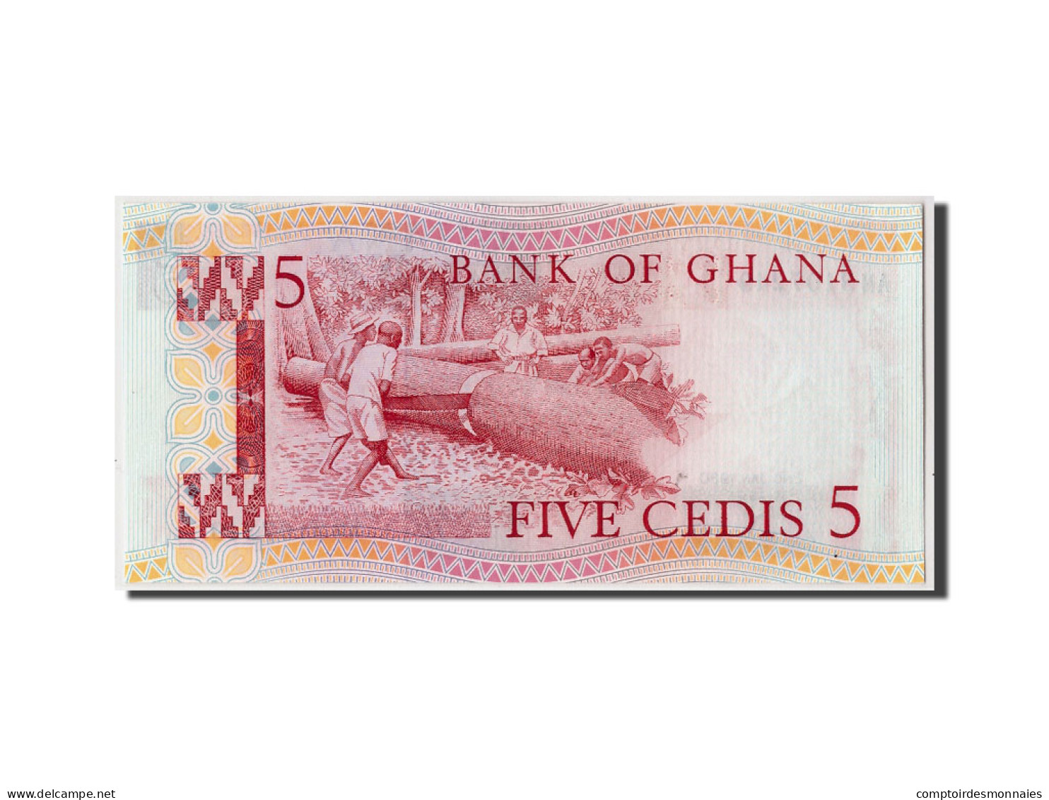 Billet, Ghana, 5 Cedis, 1980, 1980-01-02, KM:19b, NEUF - Ghana