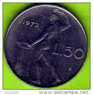 1972 Italia - 50 L. (circolata) - 50 Lire