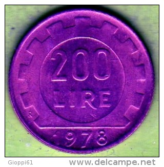 1978 Italia - 200 L. (circolata) - 200 Liras