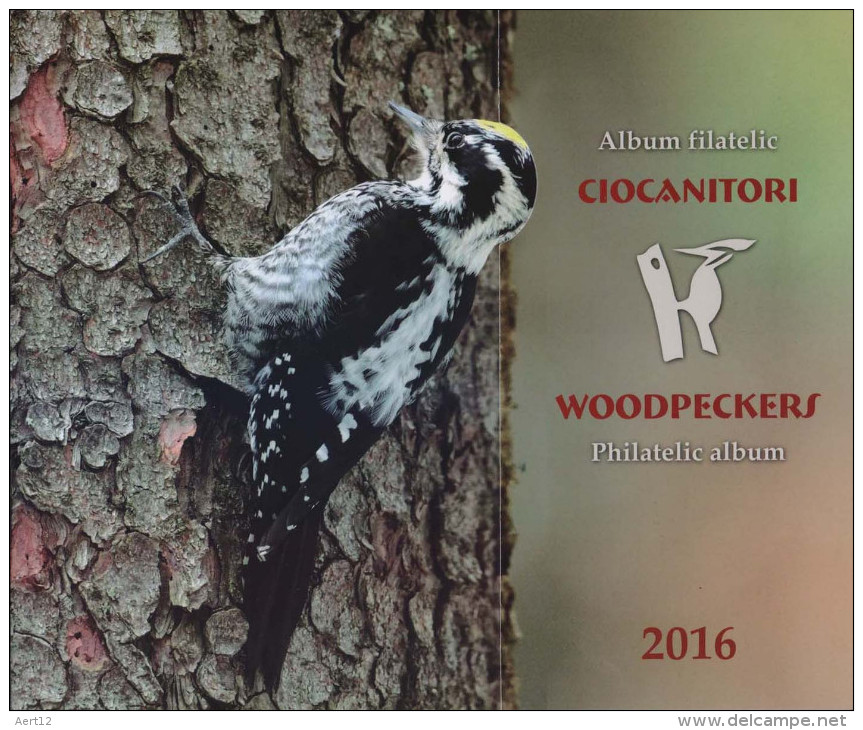ROMANIA, 2016, WOODPECKERS, Birds, Animals, Special Stamp In Philatelic Album + FDC, MNH (**), LPMP 2093a - Nuevos