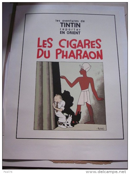 Siebdruck, Zeefdruk Sérigrahie TINTIN Les Cigares Du Pharaon 1995 2000 Ex. - Serigraphien & Lithographien