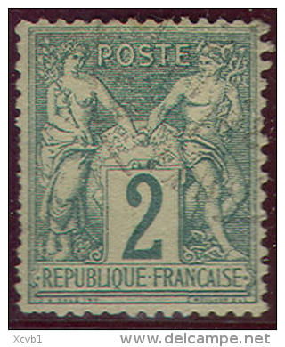 # France   65, Used,  Type  L,  Sound, 4 Margins   (fr065-6,  [16-BET - 1876-1878 Sage (Type I)