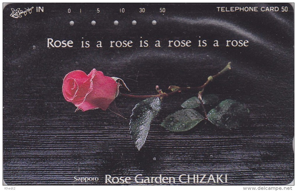 Télécarte Japon / 430-0440 - FLEUR ROSE Roses Rouges  - Flower Japan Phonecard - Blume Telefonkarte - 1872 - Fleurs