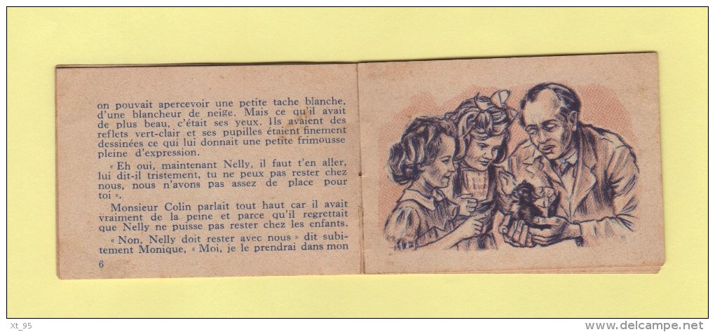 Petit Livre - Collection Miniature - Nelly Ne Doit Pas Nous Quitter - Histoire De Chat - Petit Format 6cm X 3 Cm - Non Classés