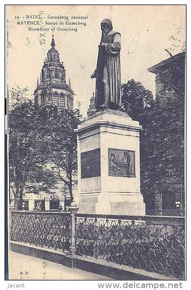 Mainz - Gutenberg Denkmal - Mainz