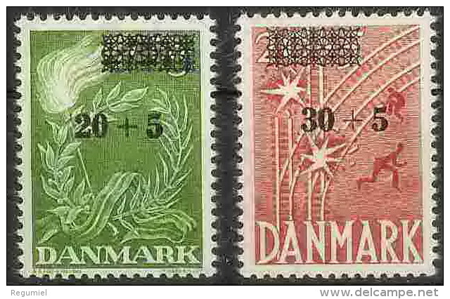 Dinamarca 0358/359 ** Foto Estandar. 1955 - Neufs