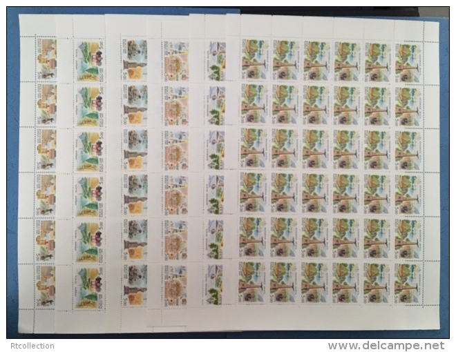 Russia 2004 - Sheets Russian Regions Sightseeing View Geography Places Architecture Stamps Michel 1136-1141 Sc 6807-6812 - Sammlungen