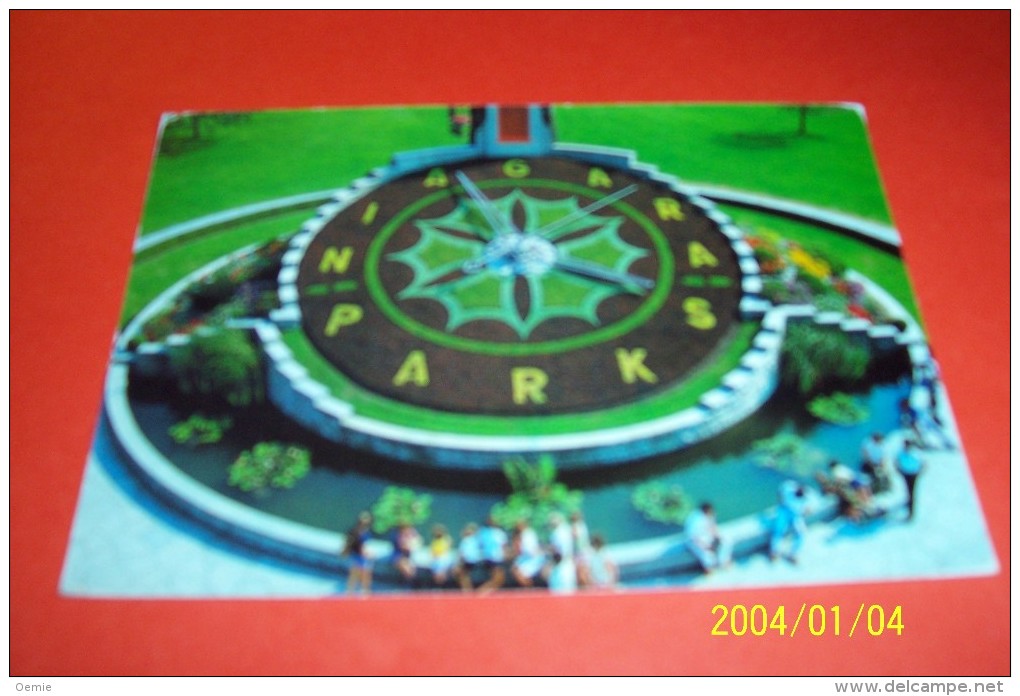 M 339 ° CANADA   AVEC PHILATELIE  °°  NIAGARA PARKS FLORAL CLOCK   1988 - Cartes Modernes