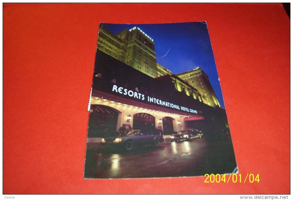 M 343 ° CANADA   AVEC PHILATELIE  °° RESORTS INTERNATIONAL HOTEL CASINO 1988 - Cartes Modernes