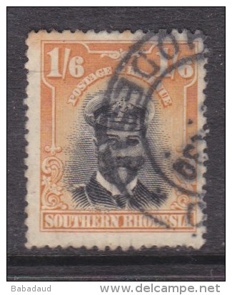 Southern Rhodesia1924 Admiral Head, 1/6, Black &amp; Yellow, Used - Southern Rhodesia (...-1964)