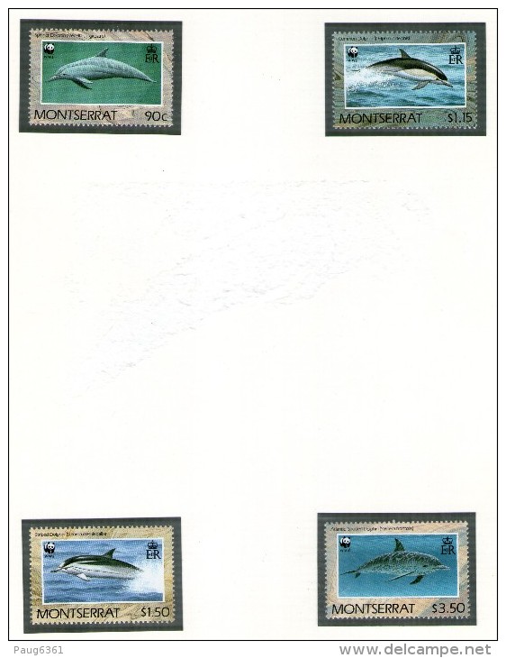 MONTSERRAT 1990 DAUPHINS-WWF   Yvert N°743/46   NEUF MNH** - Other & Unclassified