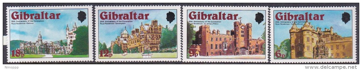 Gibraltar 1978 25th Anniversary Of Coronation  Set MNH - Gibraltar