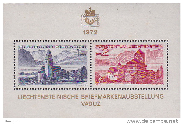 Liechtenstein 1972 8th Philatelic Exhibition Mini Sheet MNH - Unused Stamps