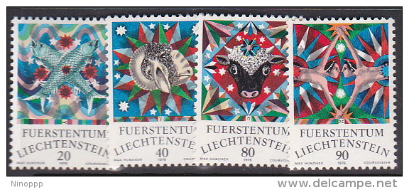 Liechtenstein 1976 Zodiac  Set  MNH - Unused Stamps