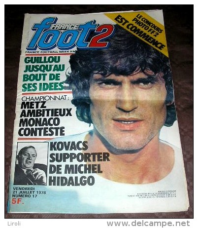 FRANCE FOOT2. 1978. N 17. GUILLOU. KOVACS - Sport