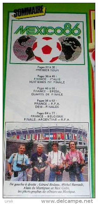 ONZE. 1986. N 127. MEXICO 86 : LE SACRE DE MADONA.LE NUMERO SOUVENIR - Sport