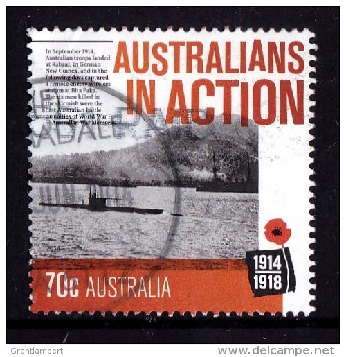 Australia 2014 World War I Centenary 70c IN ACTION Used - Usati