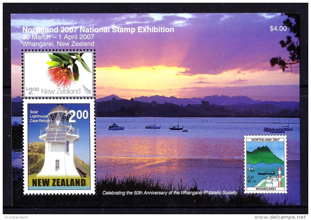 New Zealand 2007 Northland Exhibition Lighthouse Minisheet MNH - Nuovi