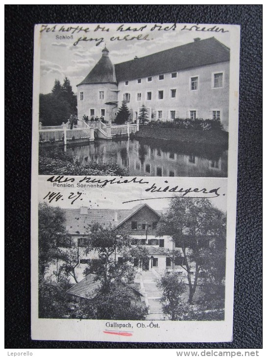 AK GALLSPACH B. GRIESKIRCHEN Adelskorrespondenz Thun 1910  /// D*19622 - Gallspach