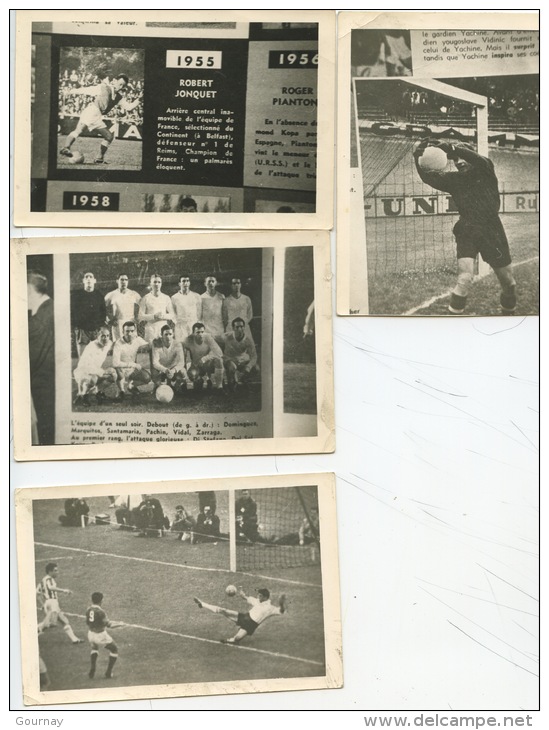 Football 6 Photos 1946 49 50 55 Bihel Yachine Dominguez Marquitos Santamaria Pachin Vidal Zarraga Jonquet Batteux - Fútbol